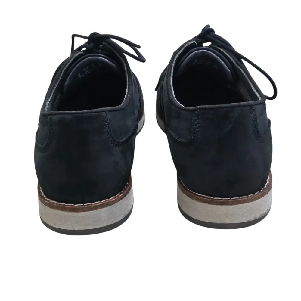 Hush Puppies Mens Black Lace-Up Dress Shoes